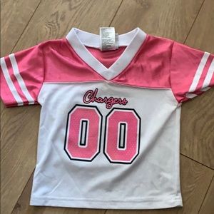 NFL kids apparel Chargers girl jersey 18m